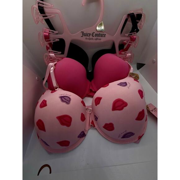 Juicy Couture Other - Juicy Couture Intimates Sexy Push Up Bra 38C JC4002 Multicolor